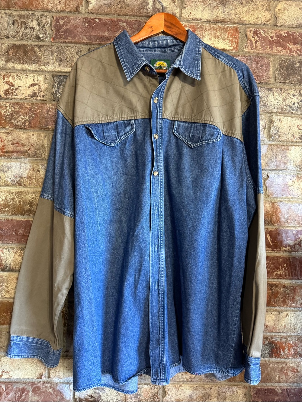 Vintage Cabela’s denim sports shirt 3X Tall